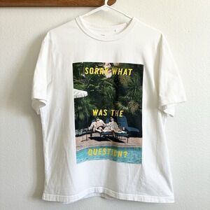 Uniqlo UT Sofia Coppola Somewhere Sorry What Was The Question Shirt White Large